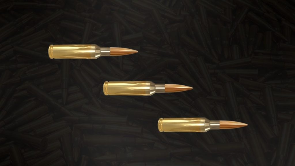 Three 6.5 Creedmoor ammo