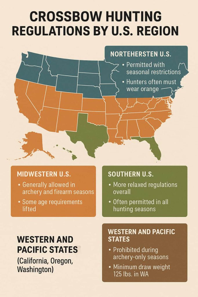 Crossbow Hunting Regulations by U.S. Region