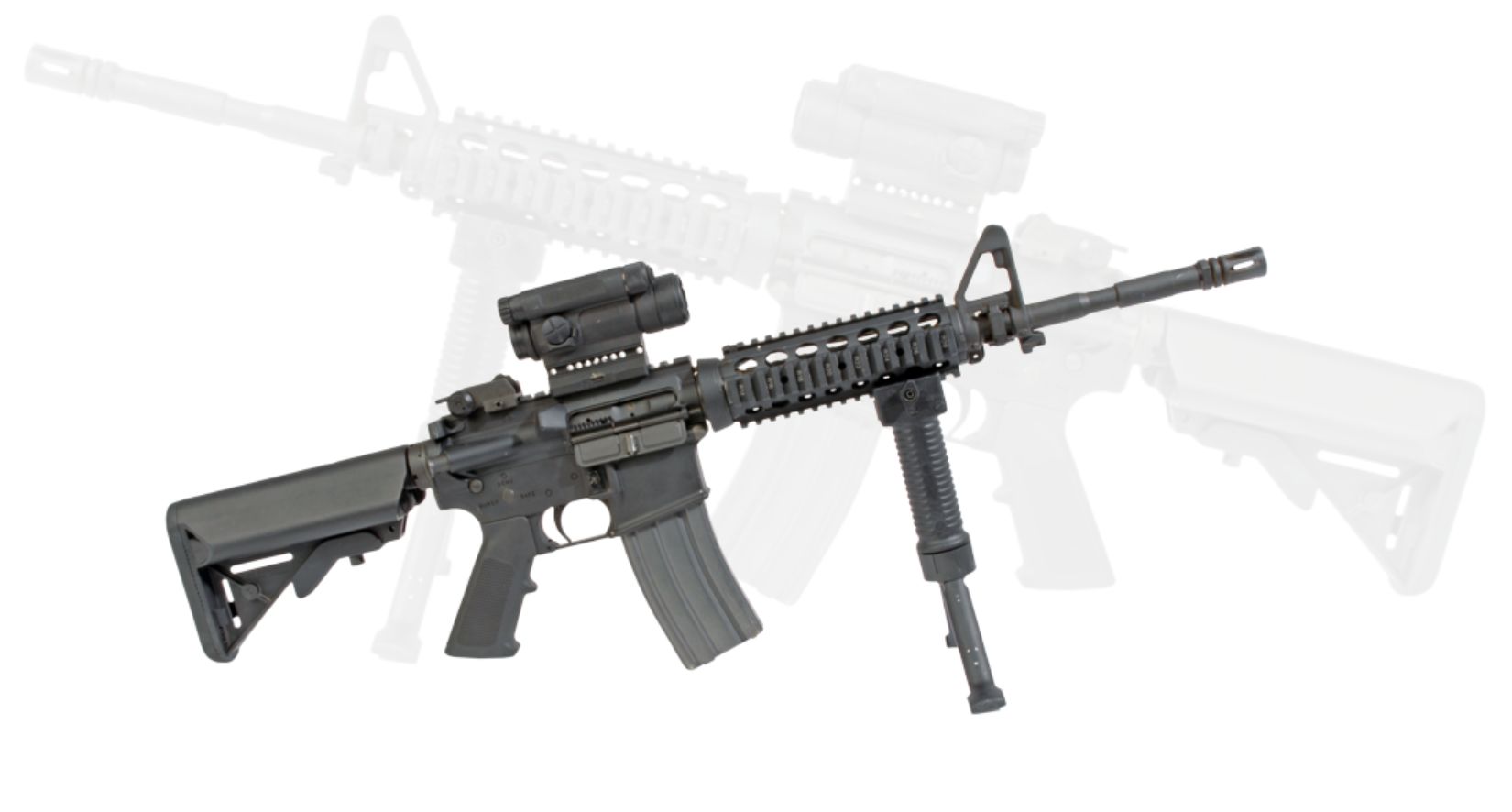 Assault Rifle M4, Deadshot VS In Real Life Firearms