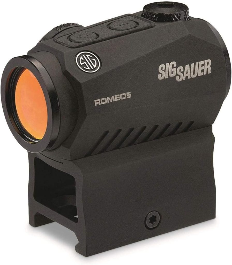 SIG SAUER Romeo5 1X20mm Tactical Hunting Shooting Durable Waterproof Fogproof Illuminated 2 MOA Red Dot Reticle Gun Sight Picatinny Mount Included